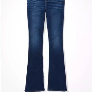 AE’s original flare in a high rise, with a unique, wider waistband.